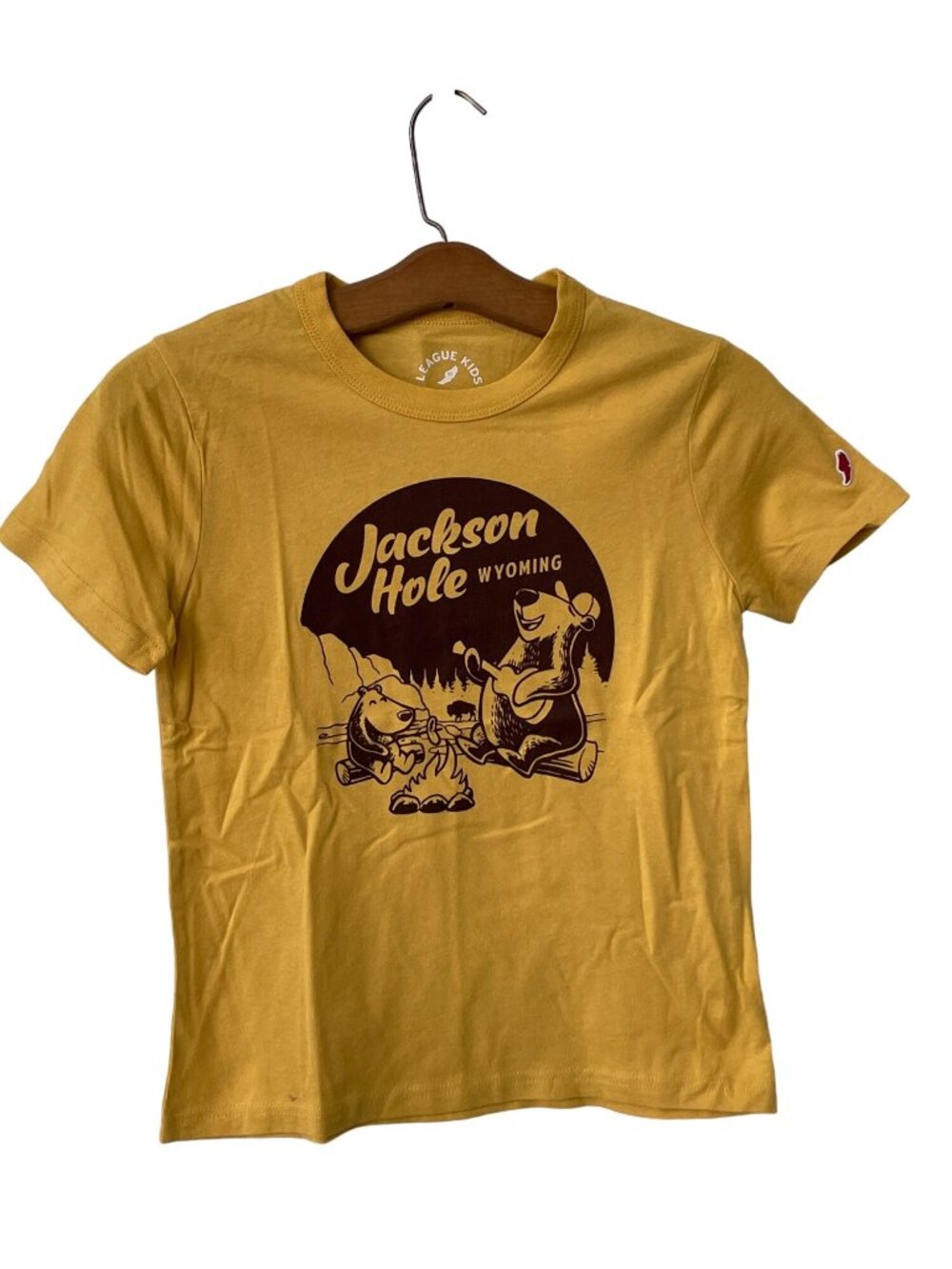 League 91 Graphic Tee Medium Jackson Hole Shirt Youth Campfire Songs Cotton NEW